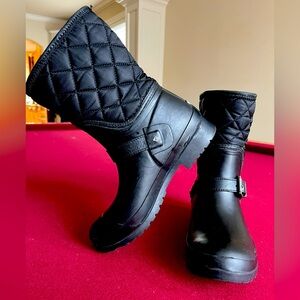 SOLD Sperry Top-Sider Women's Walker Fog Rain Duck Boot - Black - Size 6